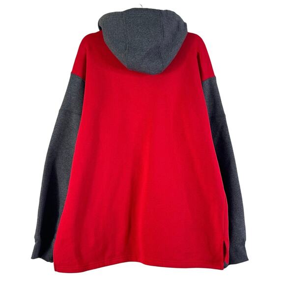 University of Georgia Bulldogs Nike Colorblock Pullover Hoodie Red - Picture 7 of 12